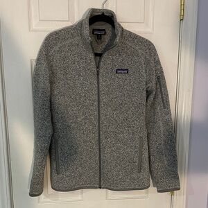 Patagonia Heathered Gray Zip-Up Fleece M